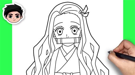 demon slayer dibujo|how to draw nezuko from demon slayer.